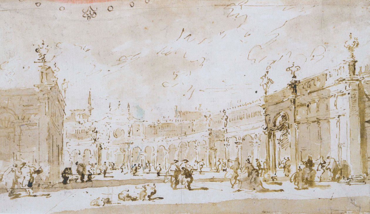 圣马可广场 作者 弗朗切斯科·瓜迪（Francesco Guardi）