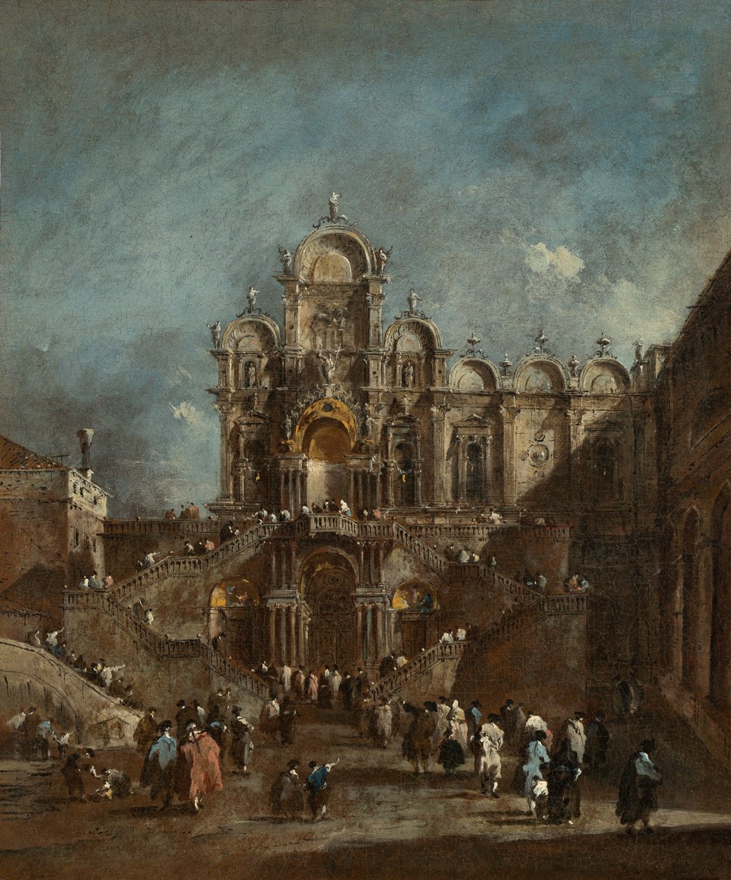 1908年威尼斯Campo San Zanipolo的临时论坛报 作者 弗朗切斯科·瓜迪（Francesco Guardi）