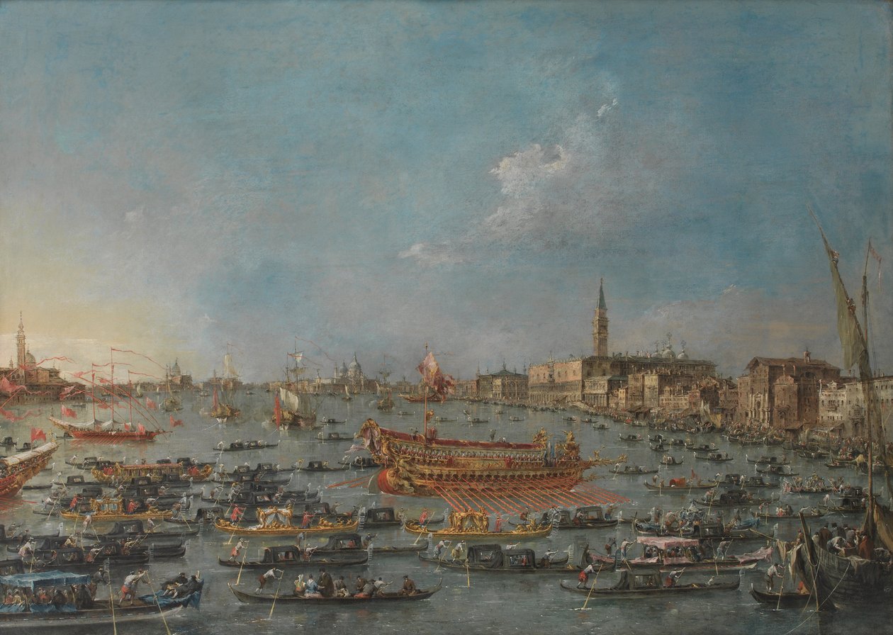 威尼斯的Bucintoro节 作者 弗朗切斯科·瓜迪（Francesco Guardi）