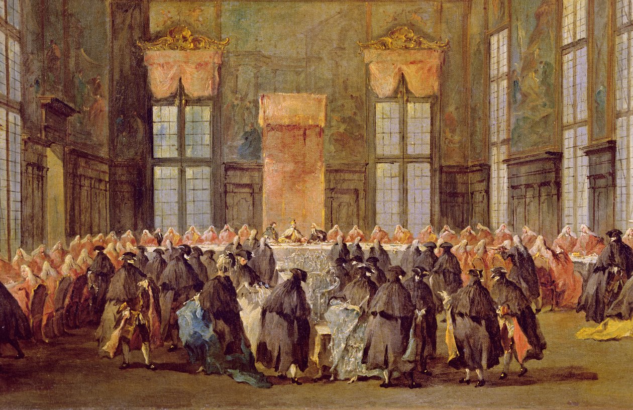 威尼斯狂欢节开幕式的总督 作者 弗朗切斯科·瓜迪（Francesco Guardi）