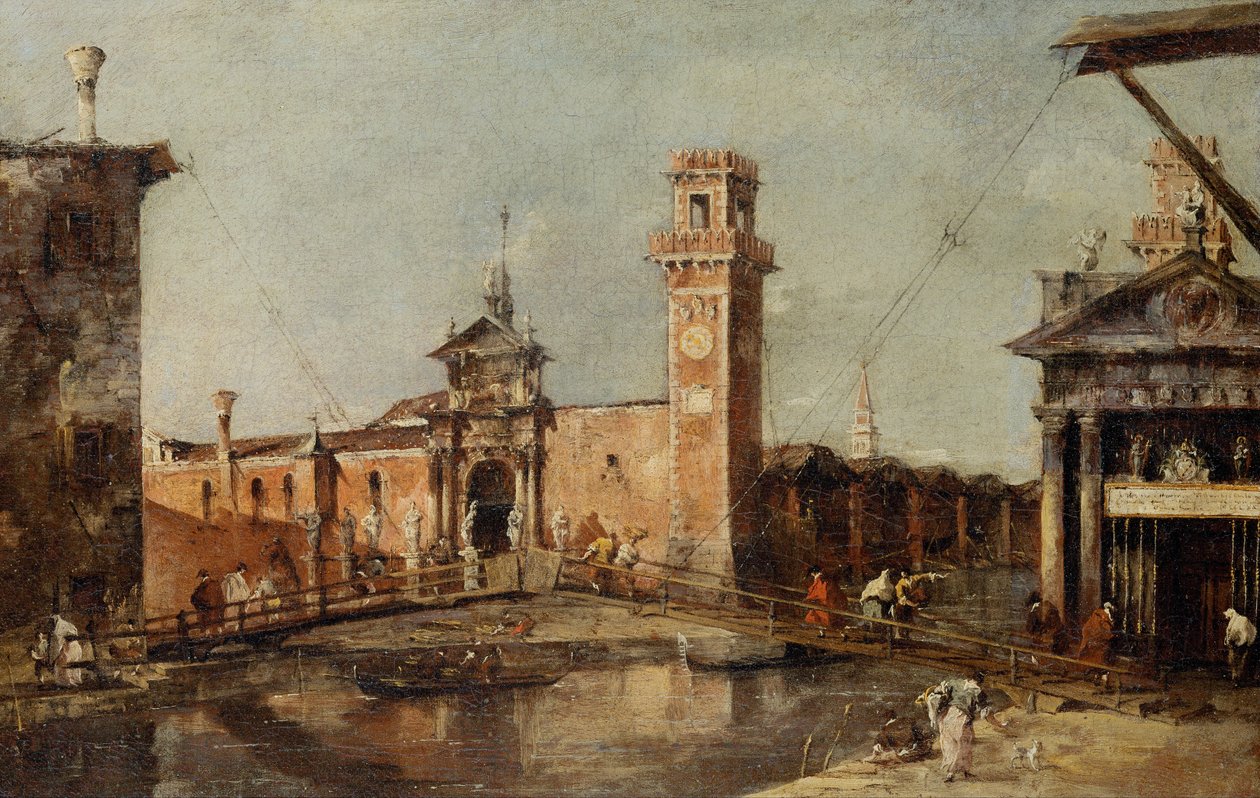 威尼斯阿森纳的入口 作者 弗朗切斯科·瓜迪（Francesco Guardi）