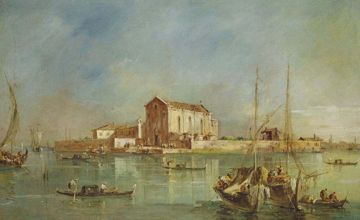 穆拉诺岛圣克里斯托弗罗德拉步伐岛 作者 弗朗切斯科·瓜迪（Francesco Guardi）