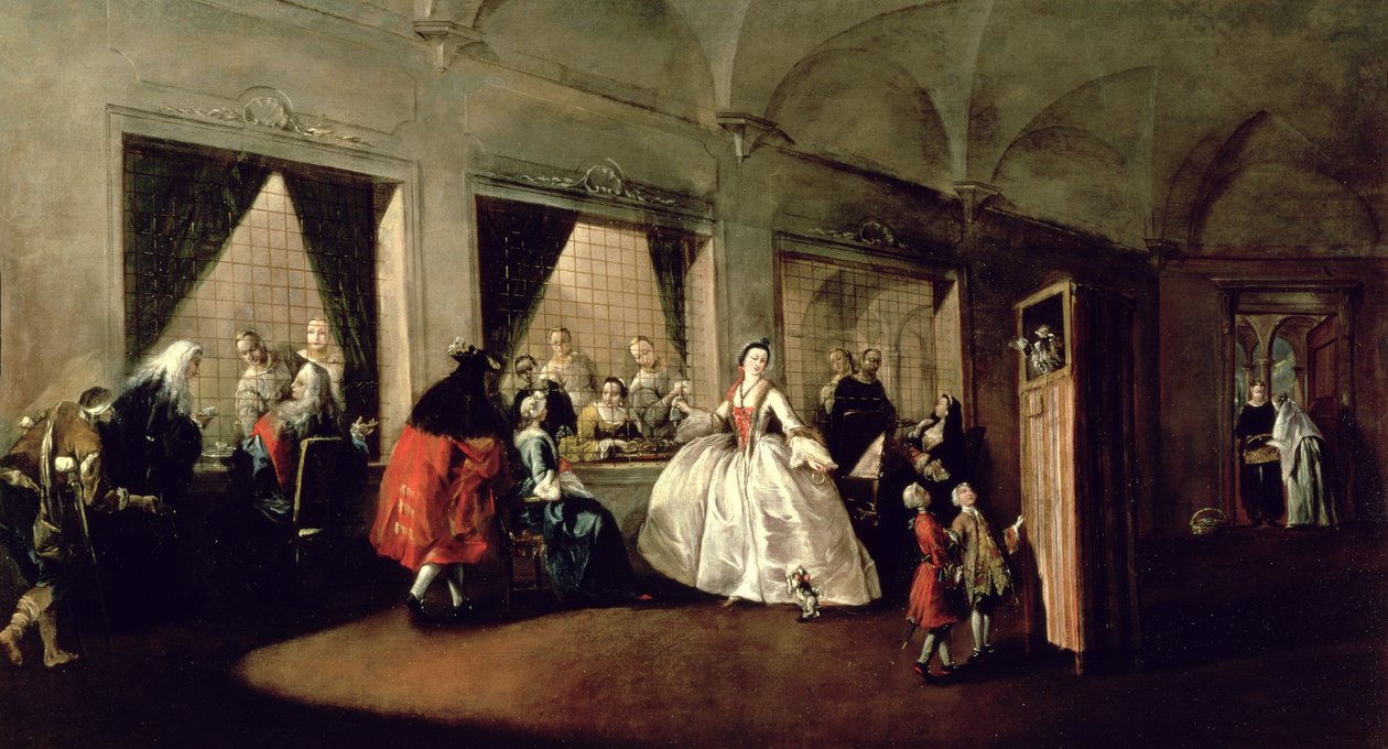 San Zaccaria修道院的客厅 作者 弗朗切斯科·瓜迪（Francesco Guardi）