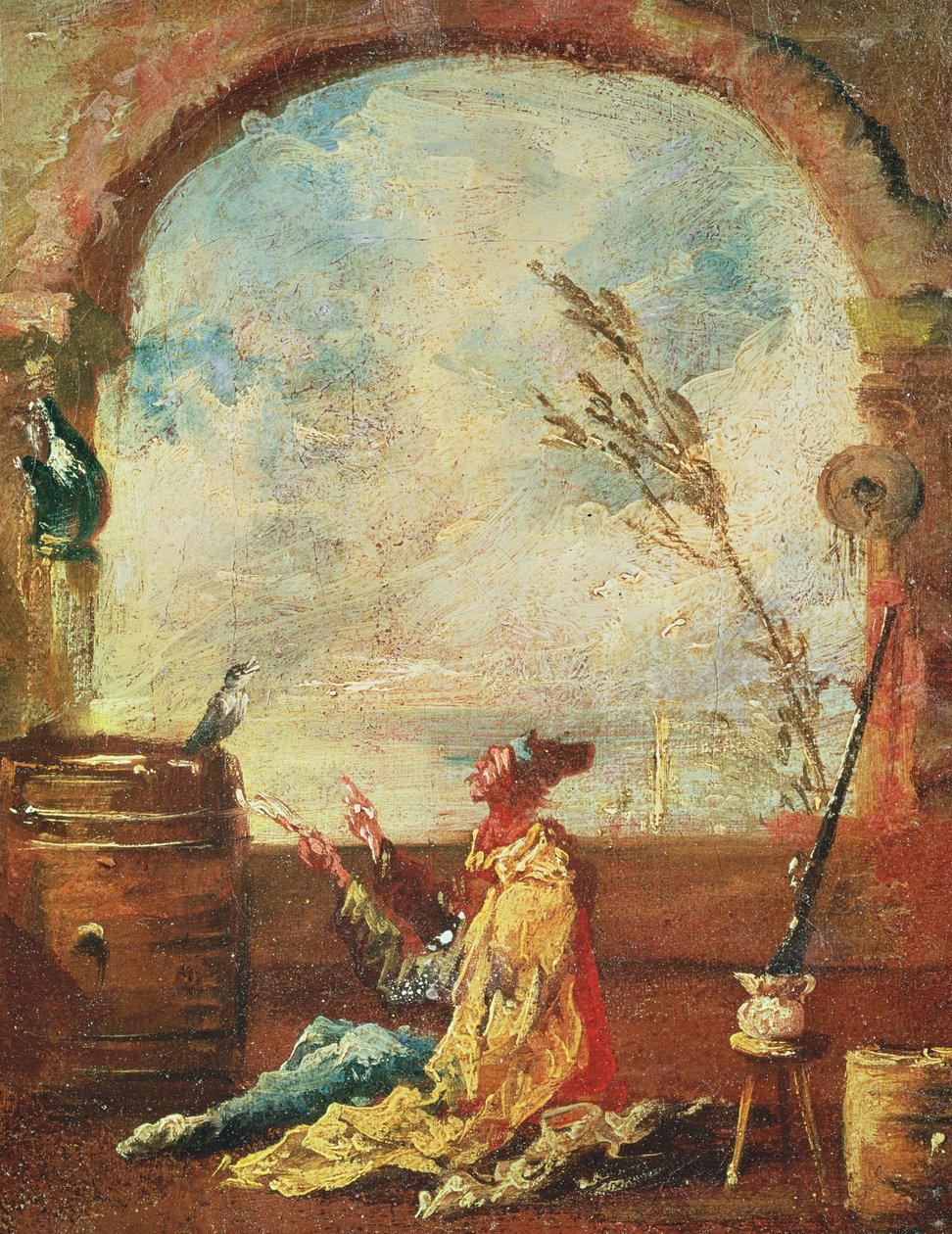 诗人和鸟 作者 弗朗切斯科·瓜迪（Francesco Guardi）