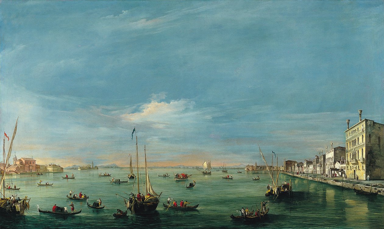 Giudecca运河和Zattere的景色 作者 弗朗切斯科·瓜迪（Francesco Guardi）