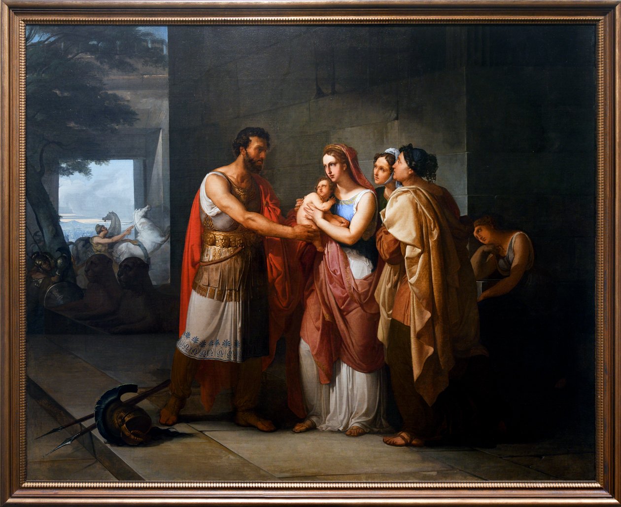 Hector迎接Andromaca和Astyanax 作者 弗朗切斯科·海耶兹（Francesco Hayez）