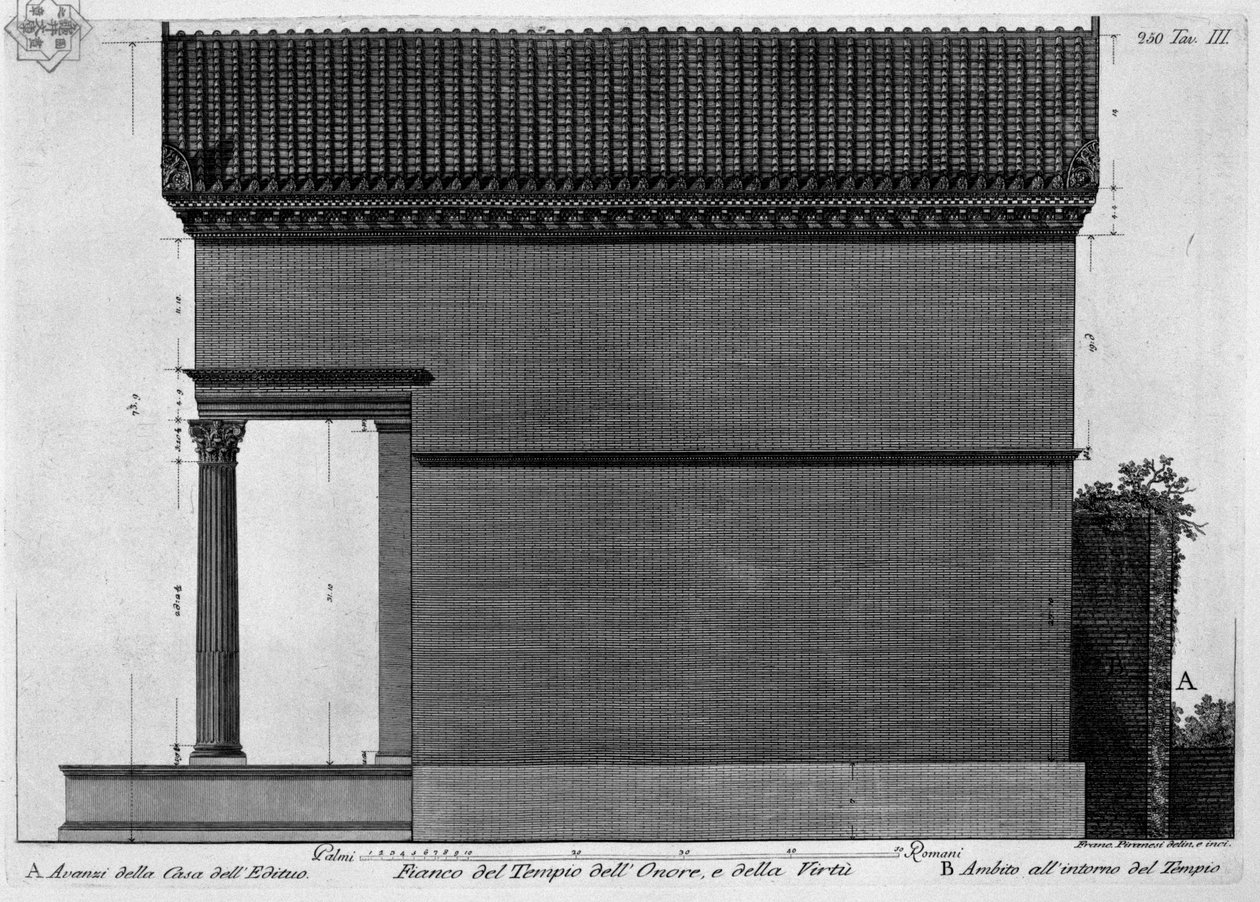 荣誉殿堂和美德殿堂 作者 弗朗切斯科·皮拉内西（Francesco Piranesi）