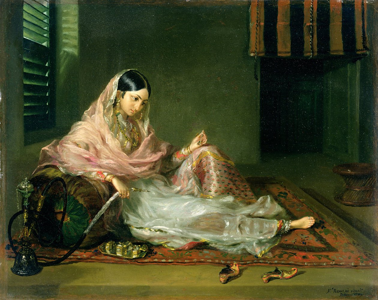 穆斯林夫人斜倚，1789年 作者 弗朗切斯科·雷纳尔迪（Francesco Renaldi）