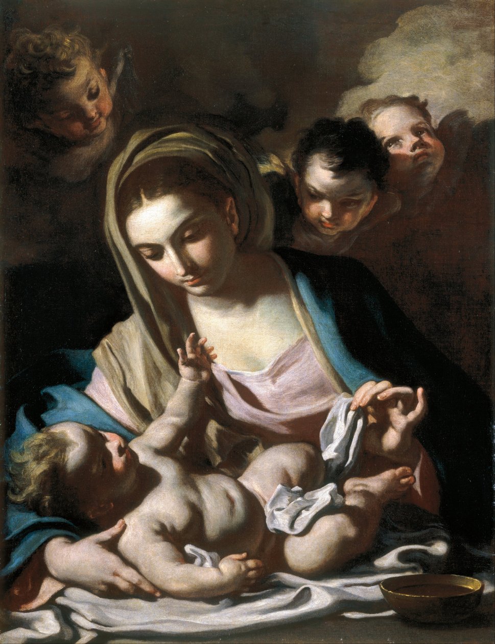 麦当娜和孩子 作者 弗朗切斯科·索利米娜（Francesco Solimena）