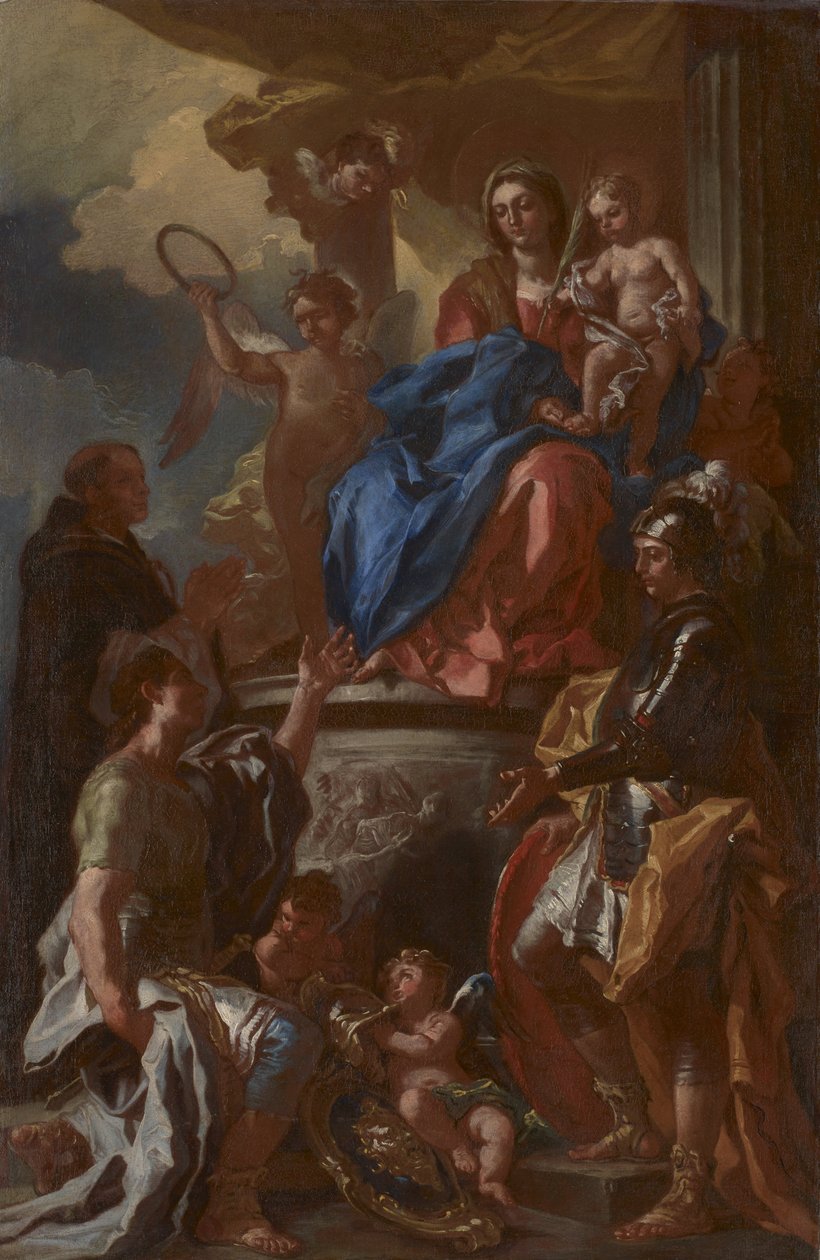 烈士的麦当娜 作者 弗朗切斯科·索利米娜（Francesco Solimena）