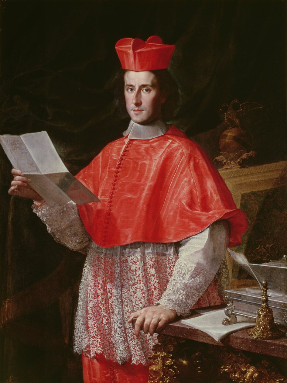 红衣主教Pietro Ottoboni（1610-91），c.1700 作者 弗朗切斯科·特雷维萨尼（Francesco Trevisani）
