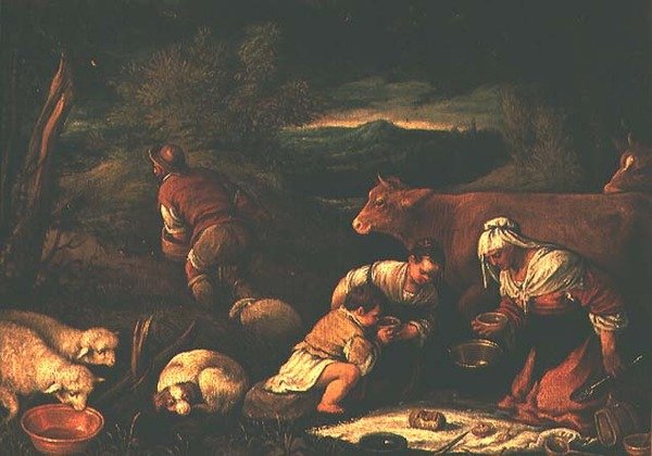 牧歌式场景 作者 弗朗切斯科·巴萨诺（Francesco Bassano）