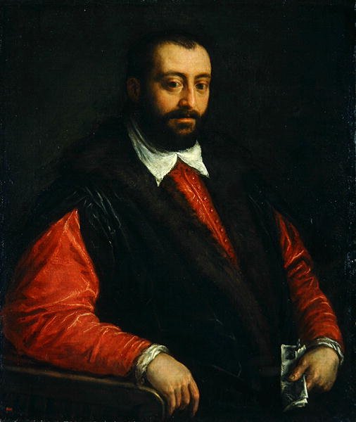 一个人的肖像（布面油画） 作者 弗朗切斯科·巴萨诺（Francesco Bassano）