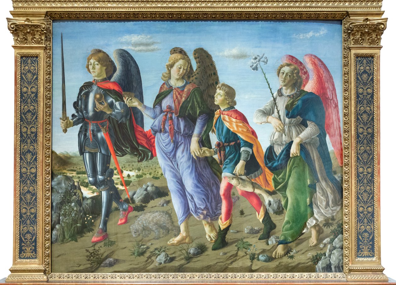 三位大天使和托比亚斯 作者 Francesco (attr. to) Botticini