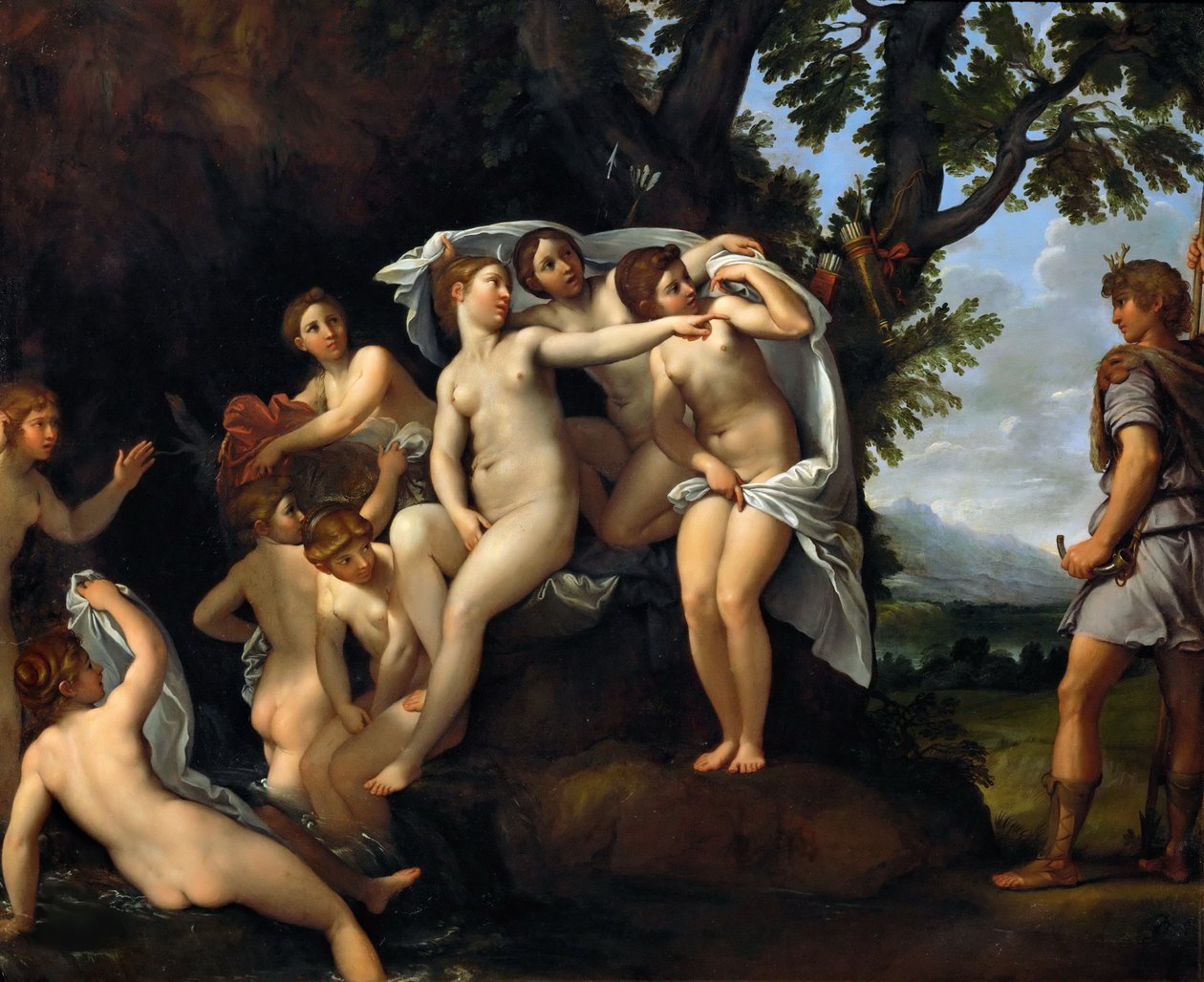 戴安娜和Actaeon，约1617年。 作者 弗朗切斯科·阿尔巴尼
