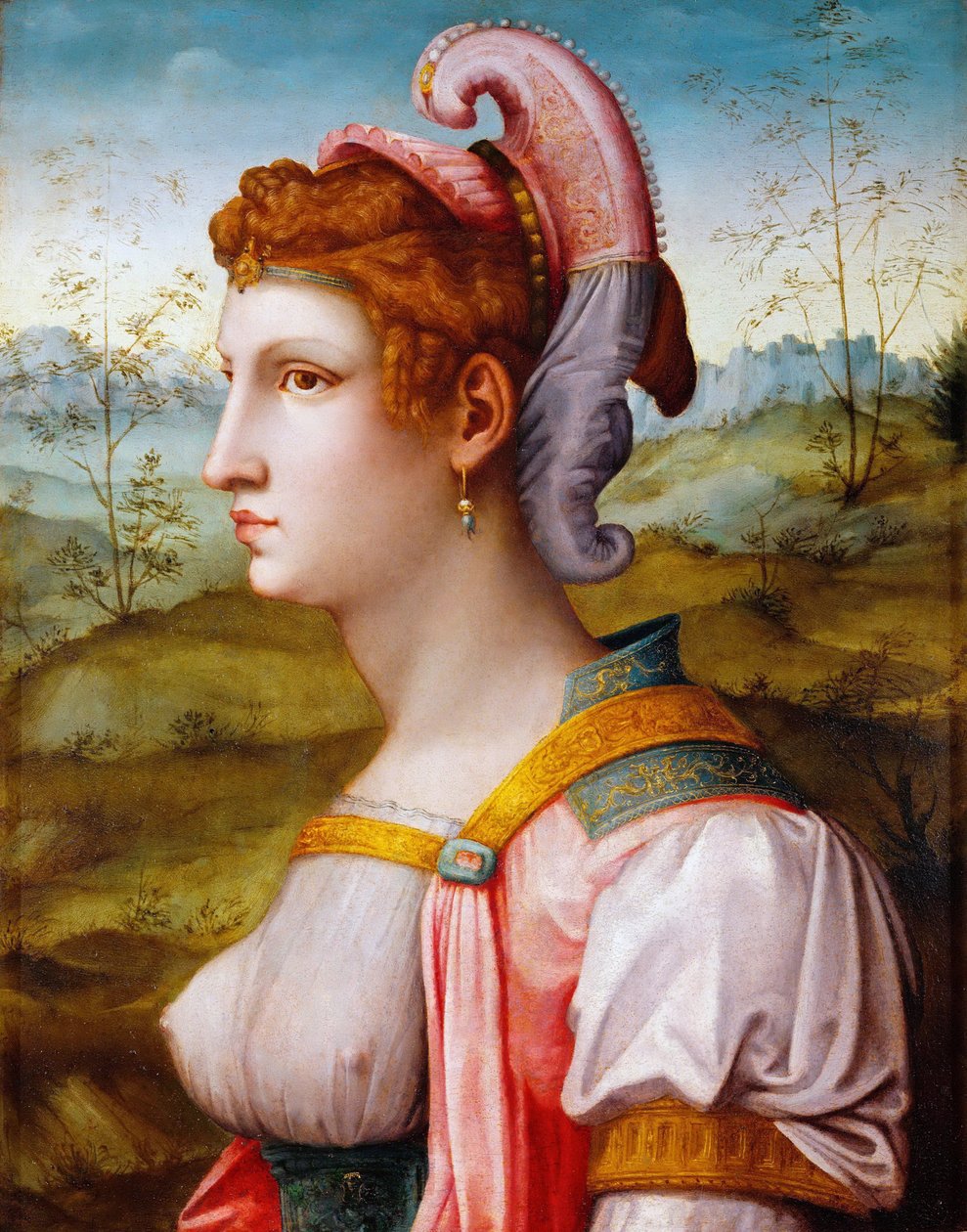 西比尔（Sibyl），1525-1550年 作者 弗朗切斯科·乌贝蒂尼·巴基亚卡