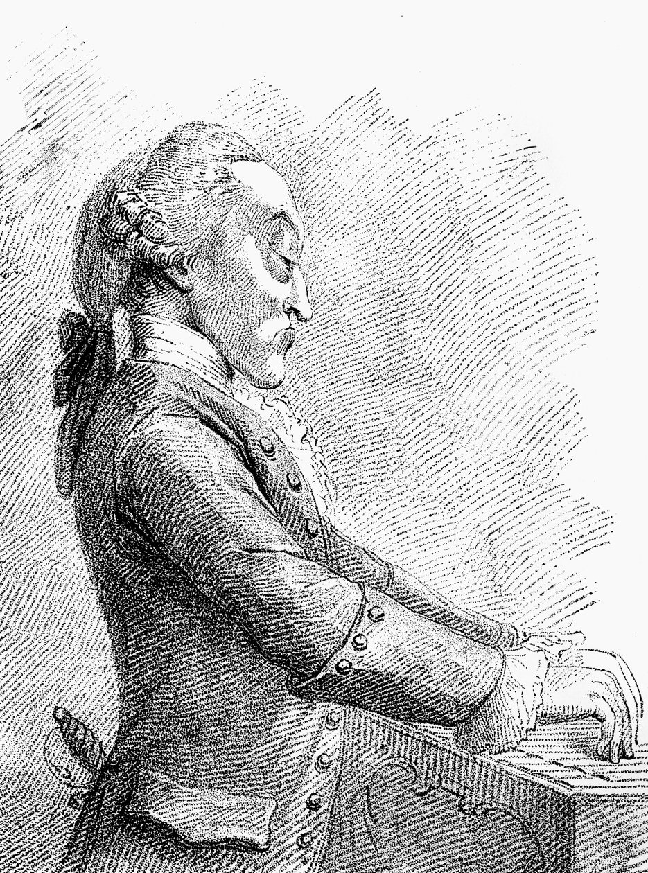Arne博士，1782年。 作者 弗朗切斯科·巴托洛齐（Francesco Bartolozzi）