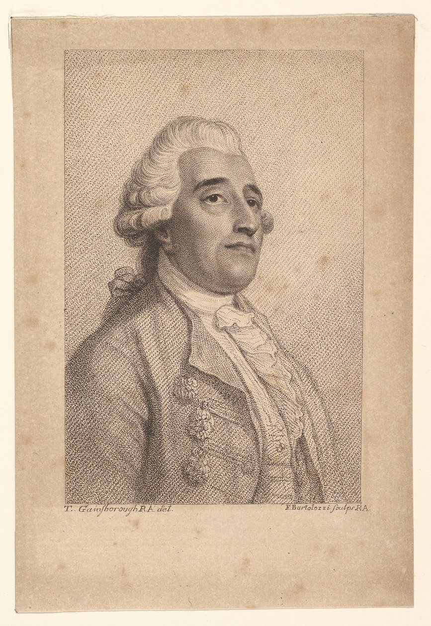 Francesco d Ageno，1785-90年。 作者 弗朗切斯科·巴托洛齐（Francesco Bartolozzi）
