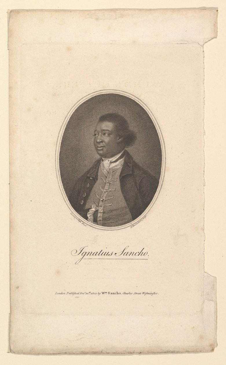 Ignatius Sancho, 1802. 作者 弗朗切斯科·巴托洛齐（Francesco Bartolozzi）