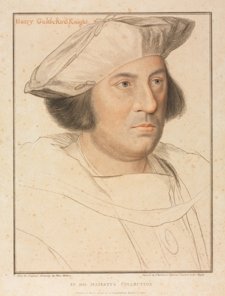 Henhy Guldeford爵士，1792年。 作者 弗朗切斯科·巴托洛齐（Francesco Bartolozzi）