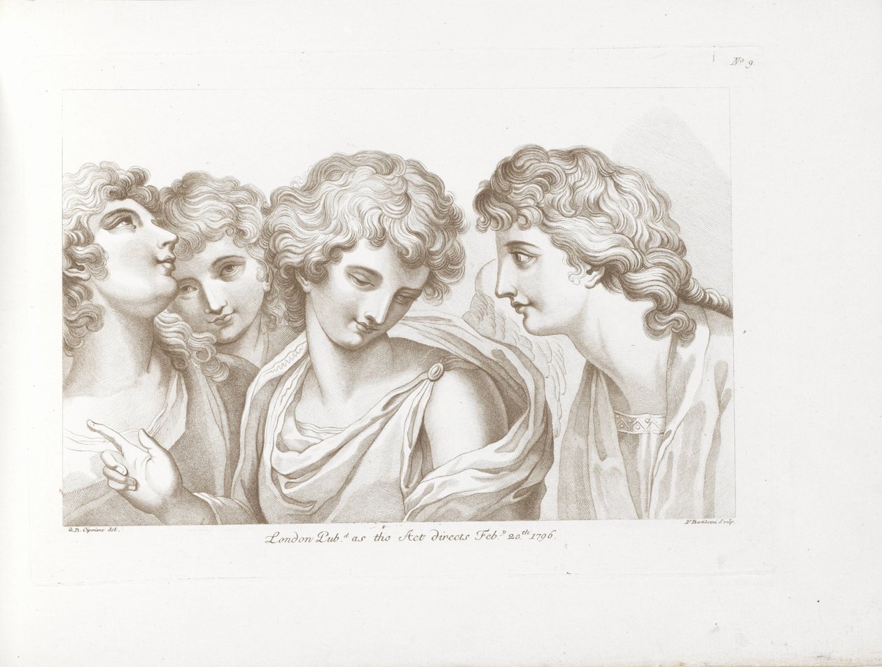 四个天使 西普里亚尼斯的绘画原理（系列标题） Ciprianis 绘画基础（系列标题） 作者 弗朗切斯科·巴托洛齐（Francesco Bartolozzi）
