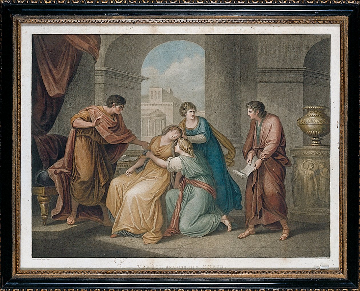 维吉尔·雷丁（Virgil Reading）的《埃涅瓦》（Aeneid），1796年 作者 弗朗切斯科·巴托洛齐（Francesco Bartolozzi）