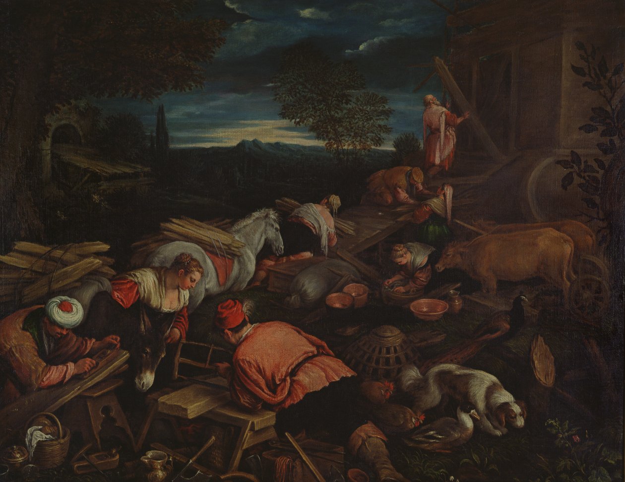 建造方舟 作者 弗朗切斯科·巴萨诺（Francesco Bassano）