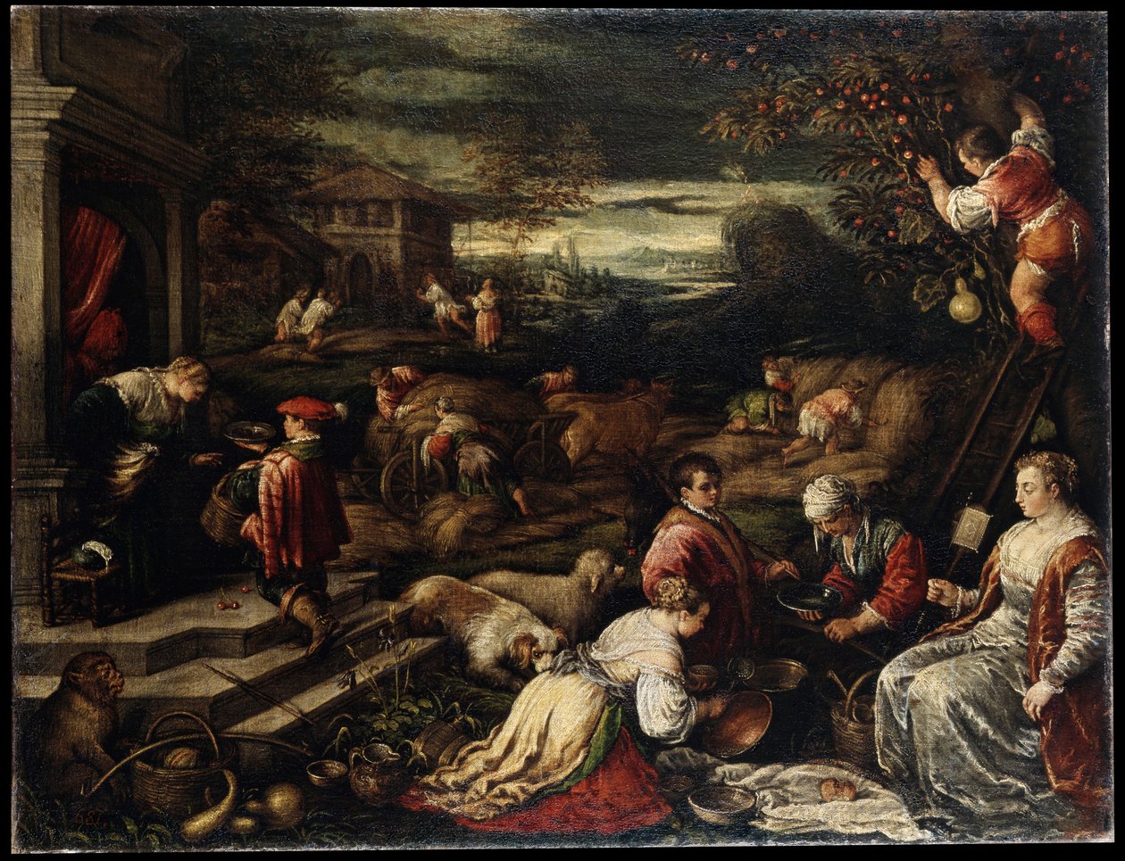 16世纪的夏天 作者 弗朗切斯科·巴萨诺（Francesco Bassano）