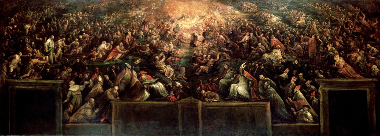 天堂，c1582-c1585。 作者 弗朗切斯科·巴萨诺（Francesco Bassano）