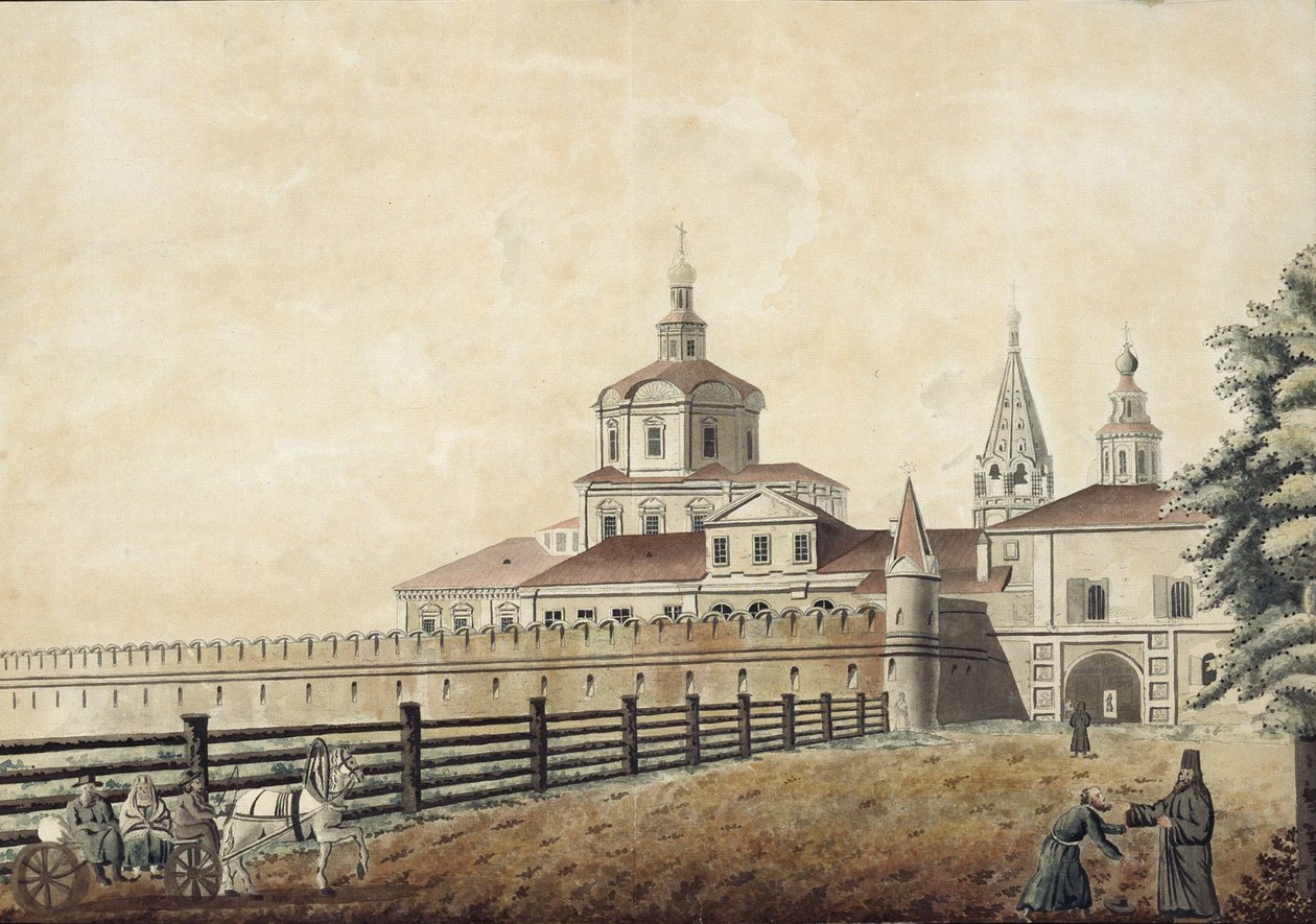1780年代莫斯科的圣安德罗尼克修道院 作者 弗朗切斯科·坎波雷西（Francesco Camporesi）