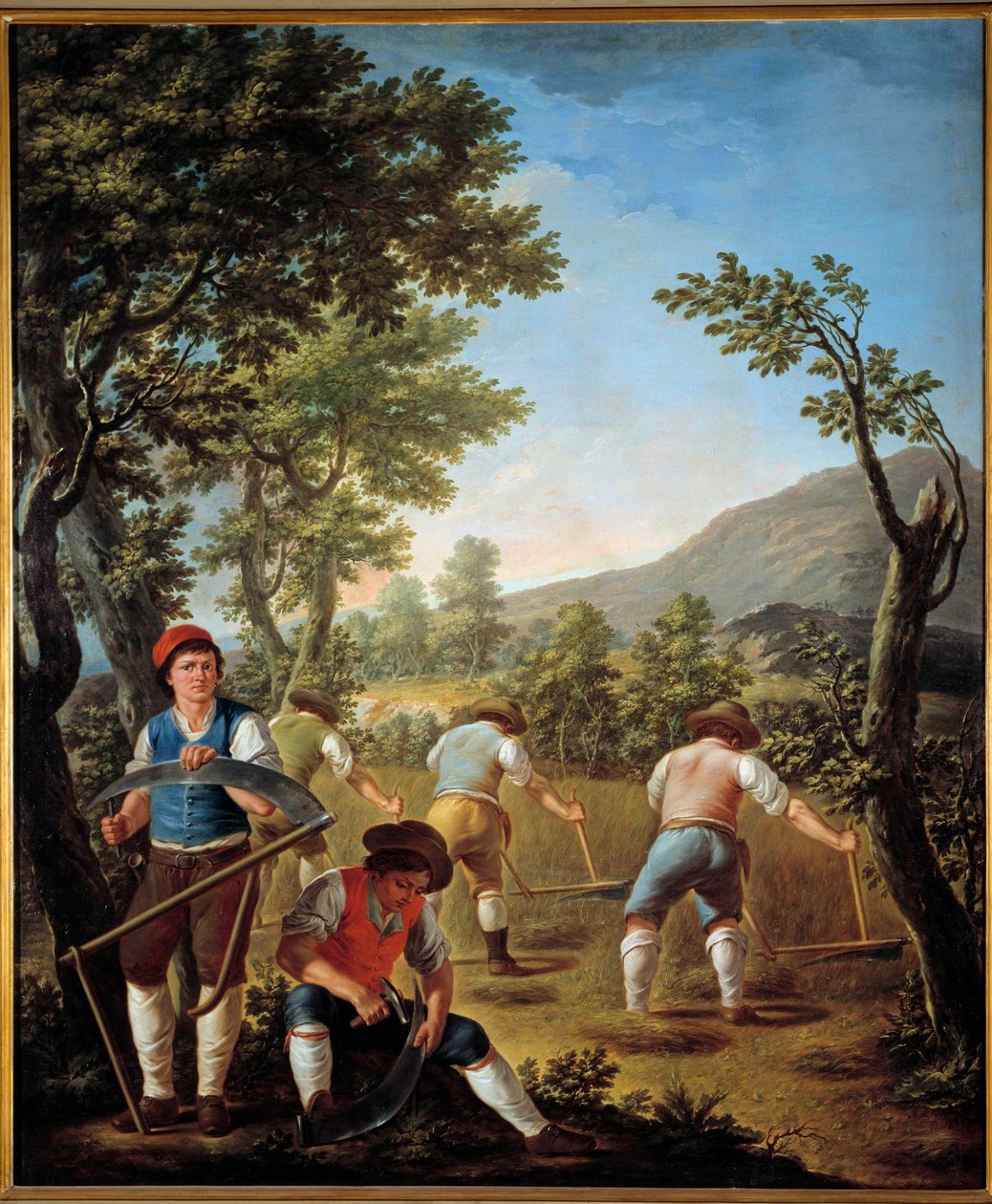 弗朗切斯科-切莱布拉诺（Francesco Celebrano，1729-1814 年）1789 年的丰收或夏日画作 卡塞特，王宫 作者 弗朗切斯科·塞拉布拉诺
