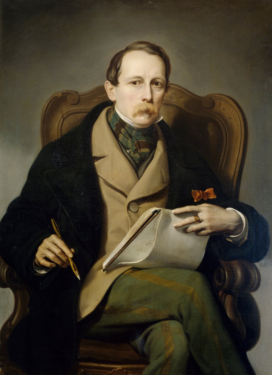 自画像》，弗朗西斯-科盖蒂（1802-1875）著 作者 弗朗切斯科科盖蒂