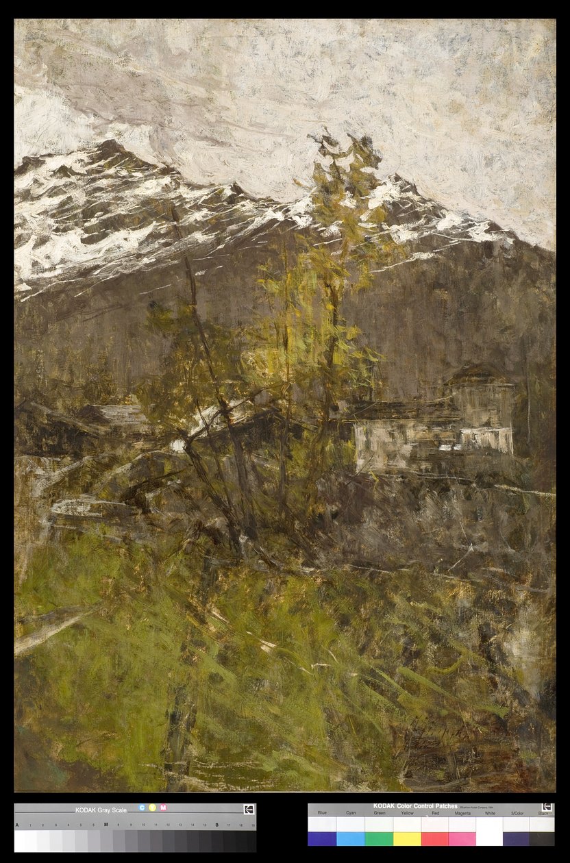 第一场雪或景观，1889年 作者 弗朗切斯科·菲利皮尼（Francesco Filippini）
