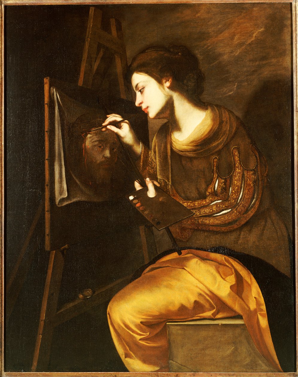 一位描绘Sudarium影像的女画家 作者 弗朗切斯科·瓜迪（Francesco Guardi）