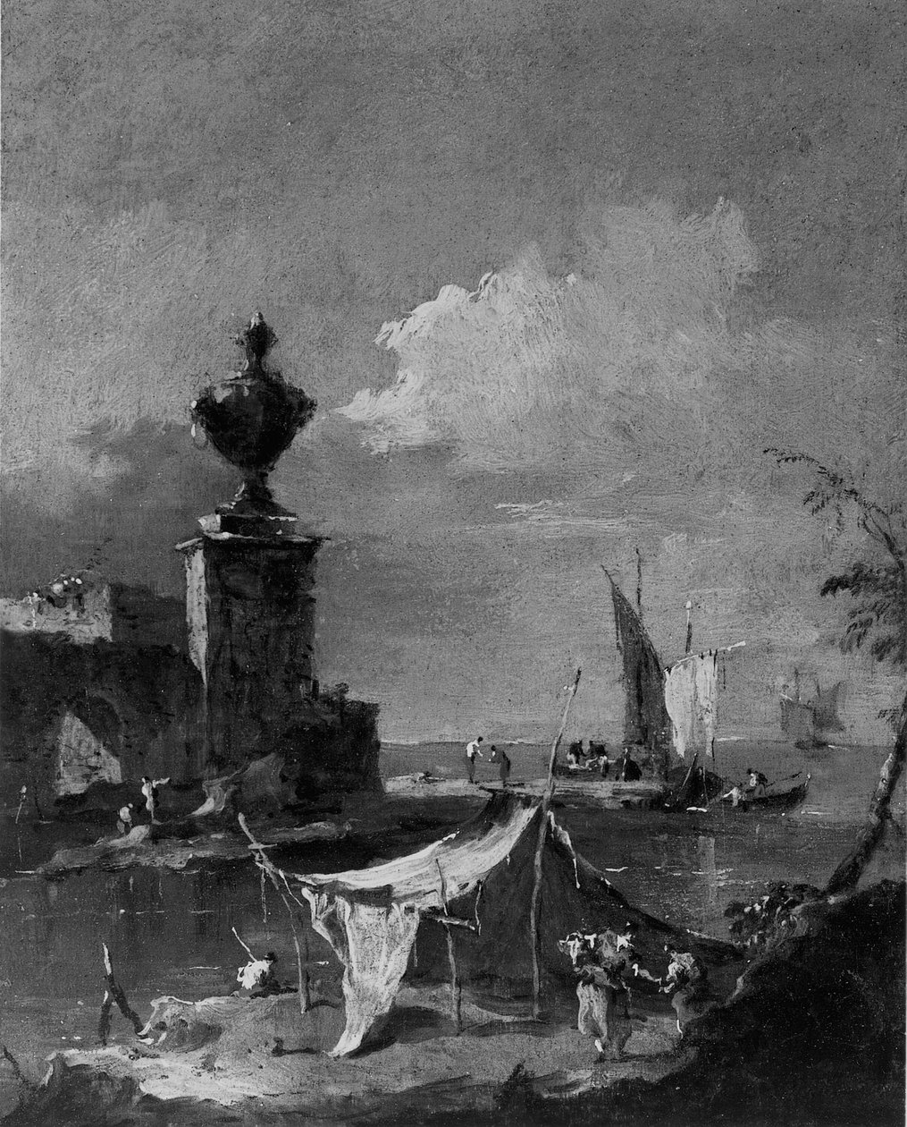 随想曲：泻湖 作者 弗朗切斯科·瓜迪（Francesco Guardi）