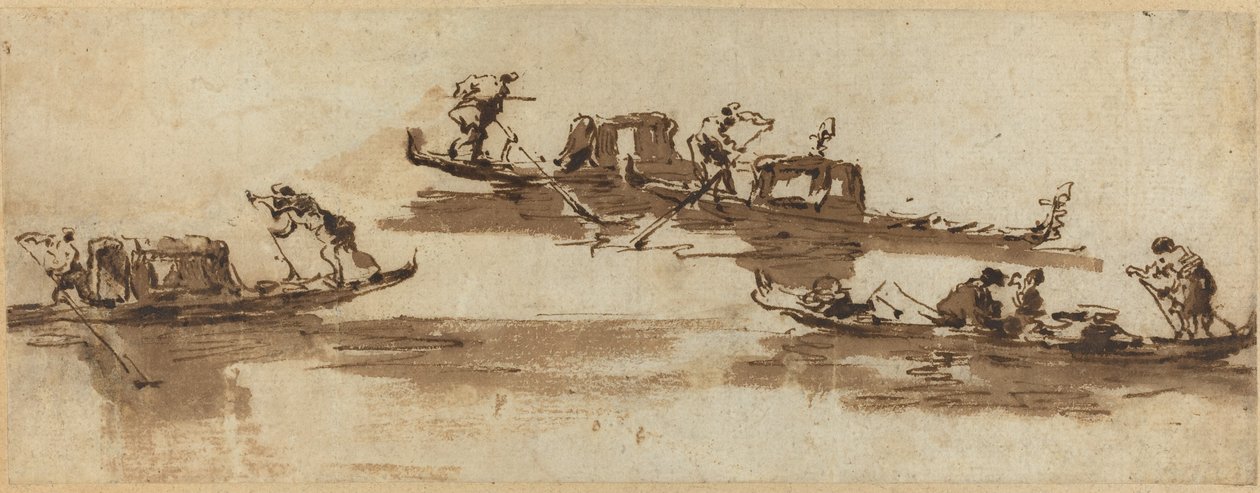 贡多拉 作者 弗朗切斯科·瓜迪（Francesco Guardi）
