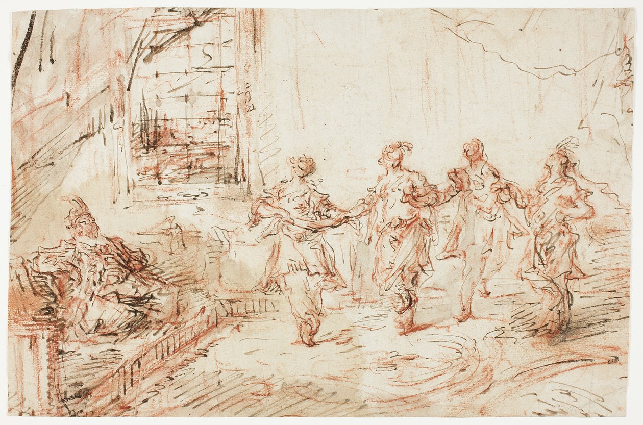 后宫场景 作者 弗朗切斯科·瓜迪（Francesco Guardi）