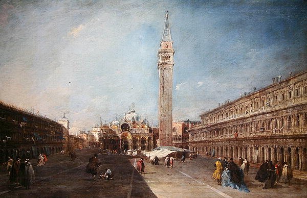圣马可广场（布面油画） 作者 弗朗切斯科·瓜迪（Francesco Guardi）