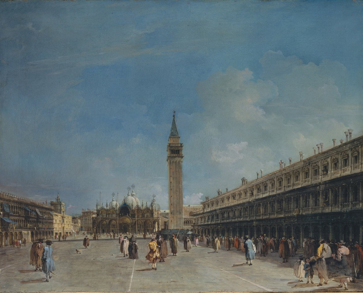 圣马可广场，1760年 作者 弗朗切斯科·瓜迪（Francesco Guardi）