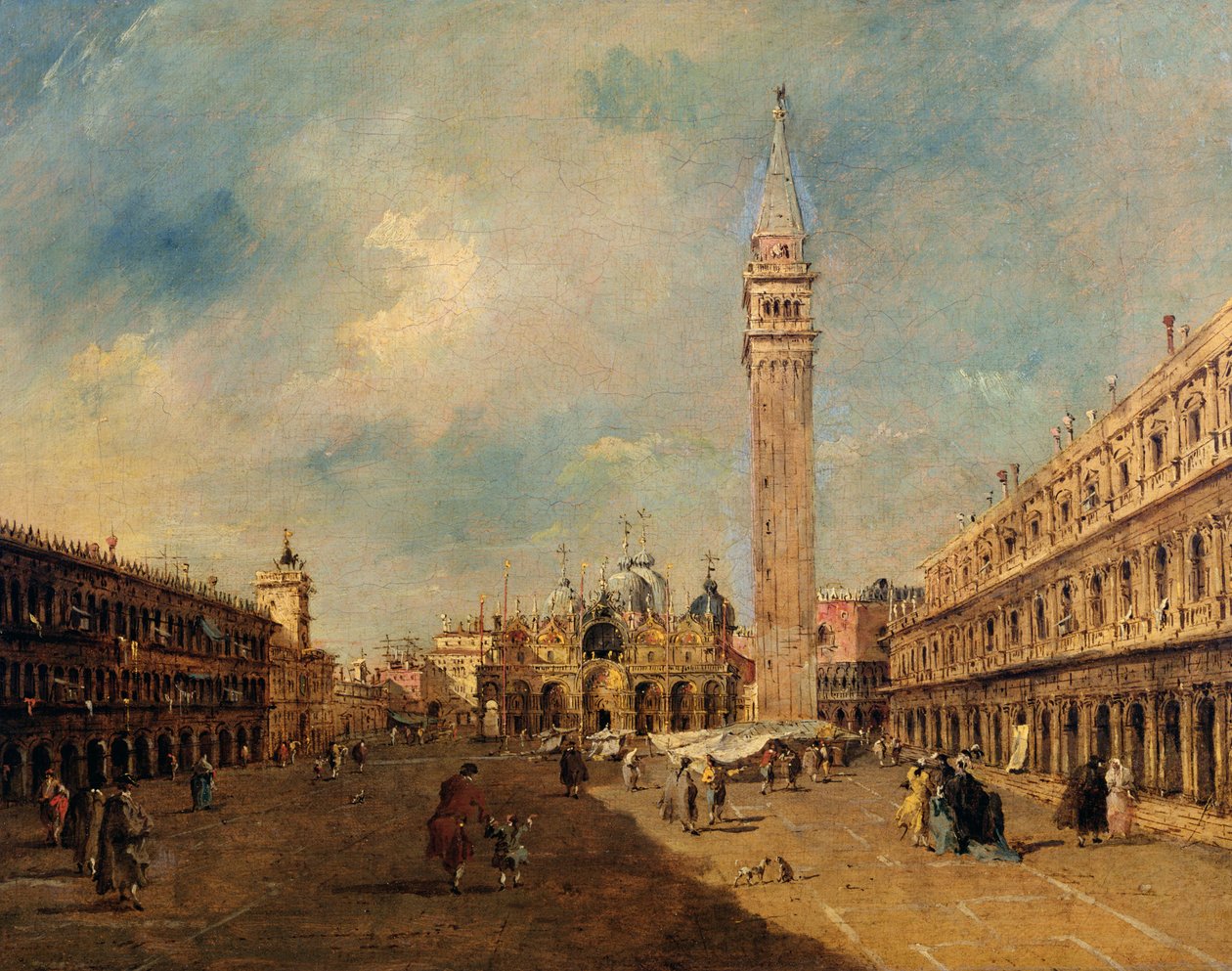 圣马可广场（约1780年） 作者 弗朗切斯科·瓜迪（Francesco Guardi）