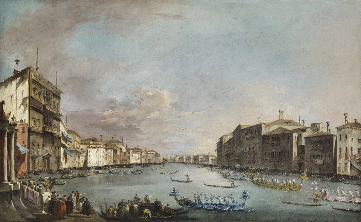 威尼斯帆船赛 作者 弗朗切斯科·瓜迪（Francesco Guardi）