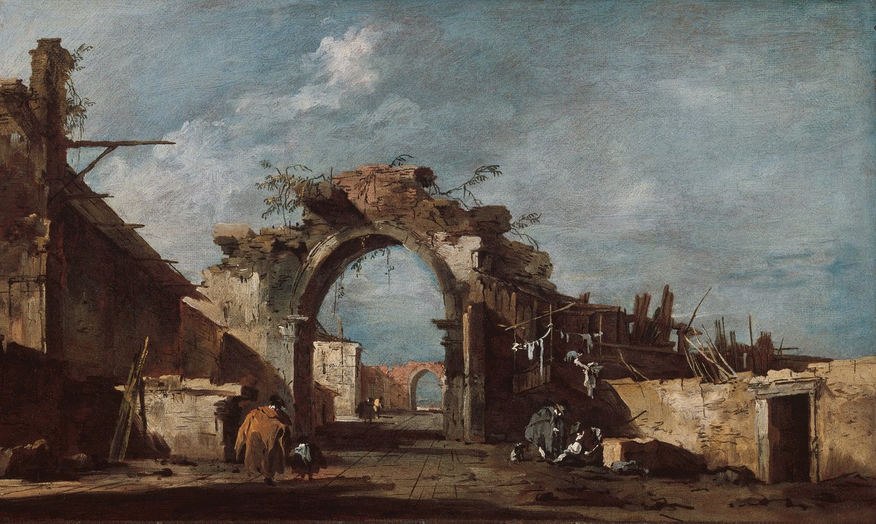 废弃的拱门，177593。 作者 弗朗切斯科·瓜迪（Francesco Guardi）