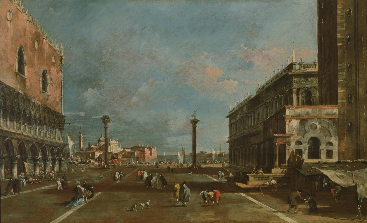 San Marco Piazzetta，威尼斯 作者 弗朗切斯科·瓜迪（Francesco Guardi）