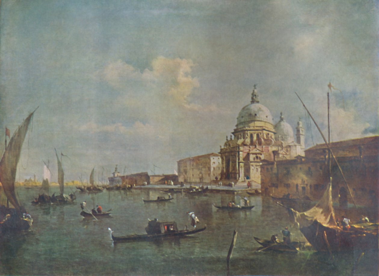 圣玛丽亚·德拉·礼炮（Santa Maria Della Salute），1780年代，1925年。 作者 弗朗切斯科·瓜迪（Francesco Guardi）