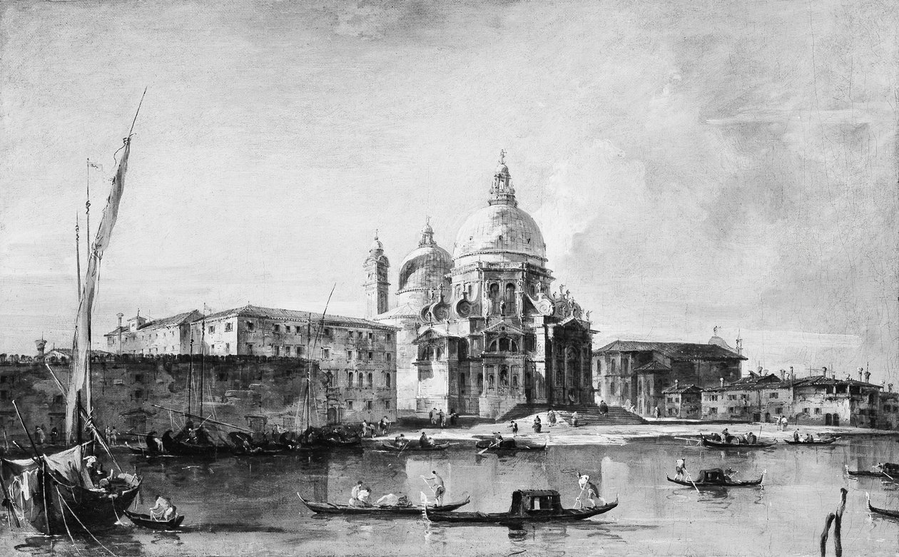圣玛丽亚-德拉-萨尔特，1760年代中期至后期。 作者 弗朗切斯科·瓜迪（Francesco Guardi）