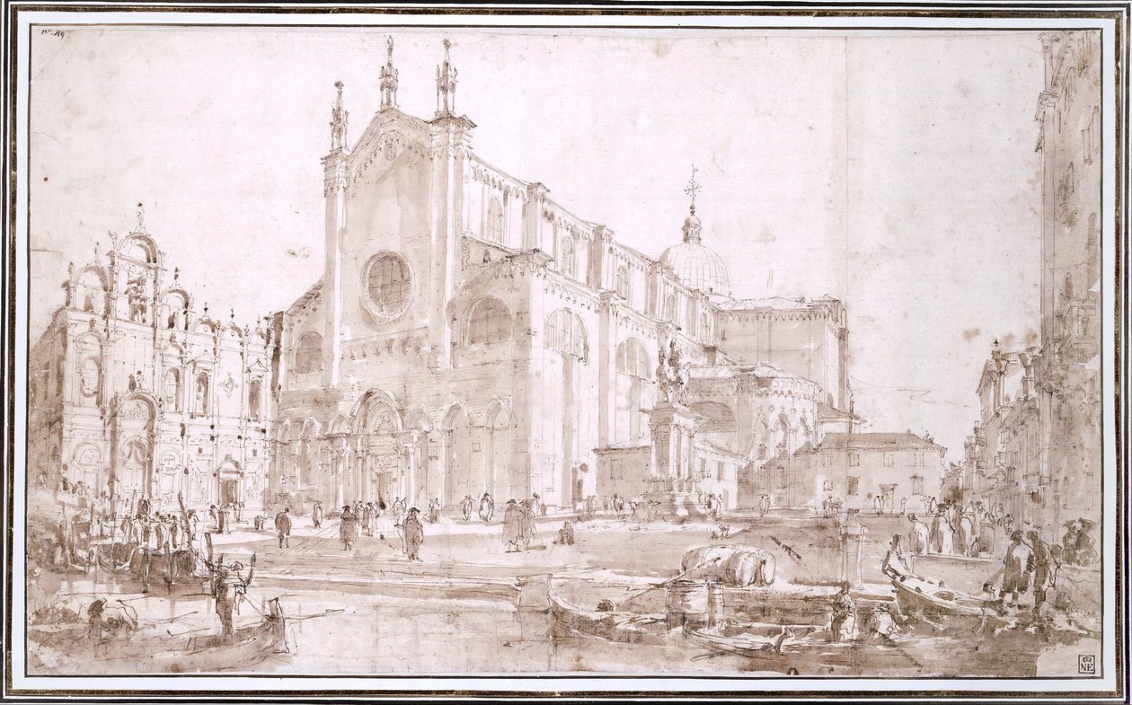 圣徒约翰和保罗 作者 弗朗切斯科·瓜迪（Francesco Guardi）