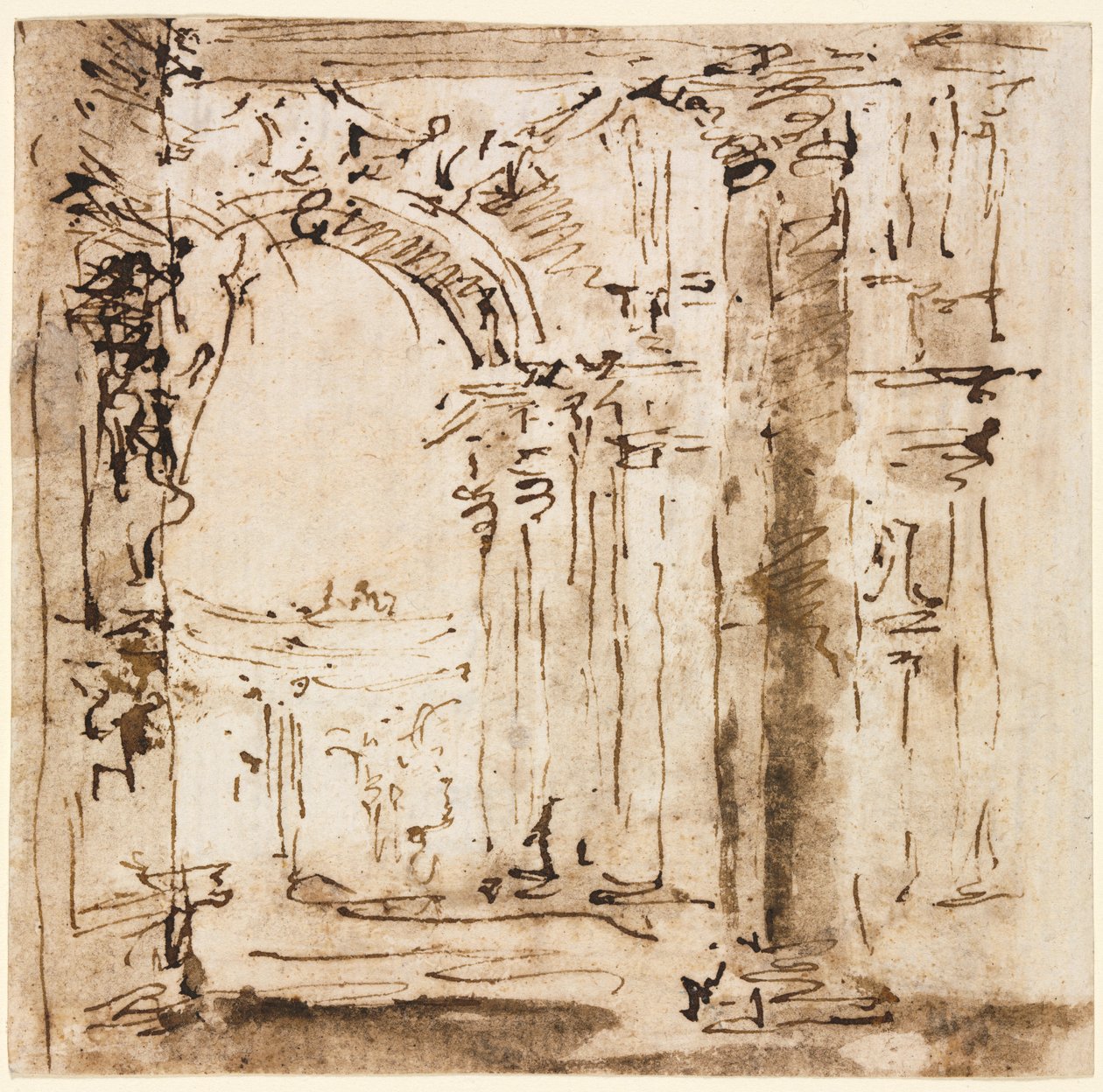 皮萨尼别墅迷宫草图 作者 弗朗切斯科·瓜迪（Francesco Guardi）
