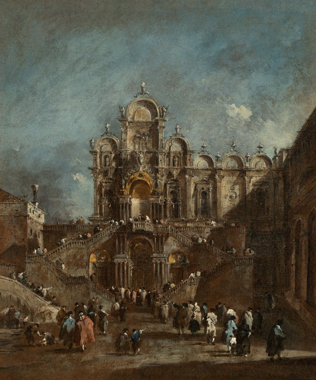 威尼斯Campo San Zanipolo的临时护民官，1782年或之后。 作者 弗朗切斯科·瓜迪（Francesco Guardi）