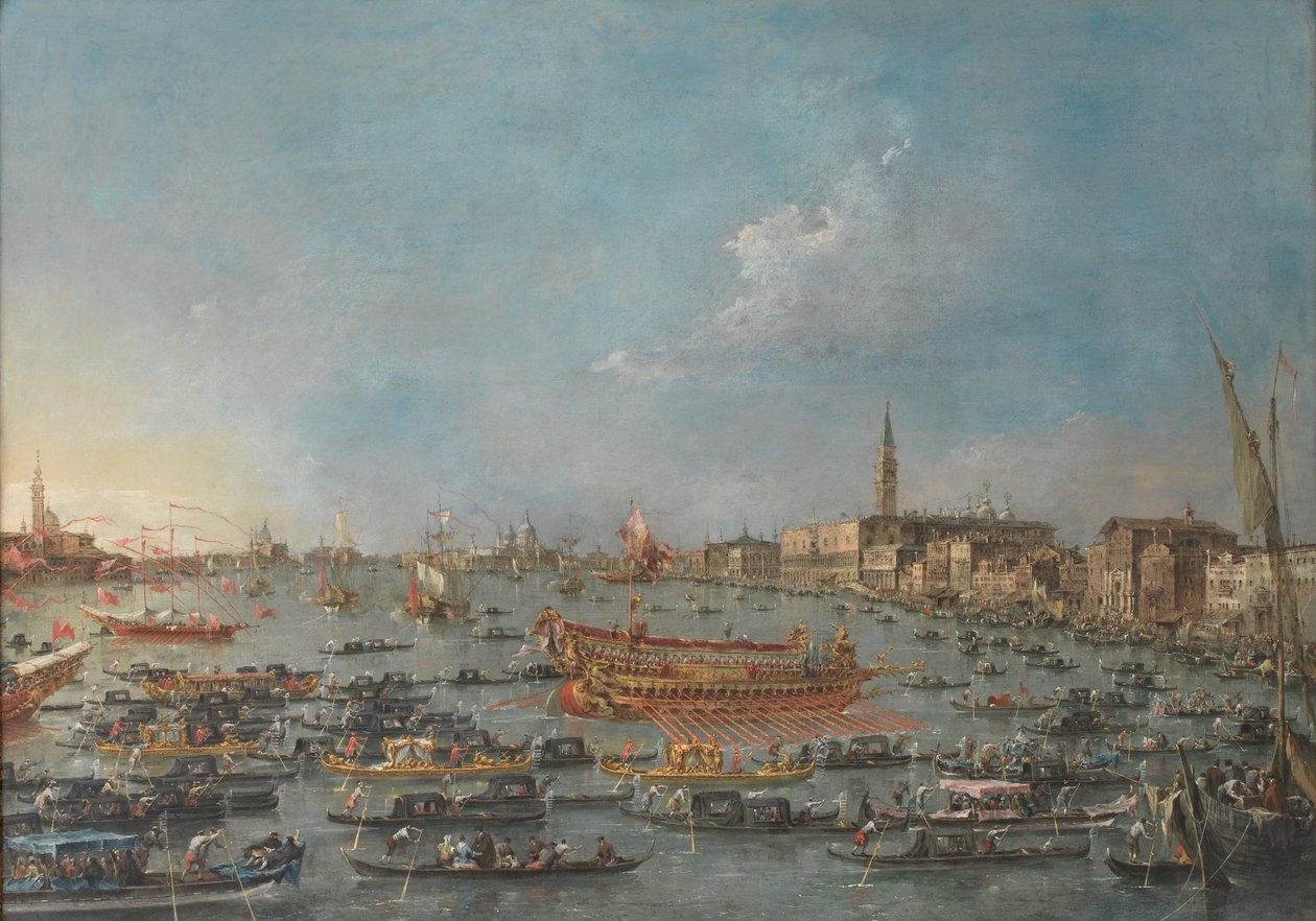 威尼斯布辛托罗节 作者 弗朗切斯科·瓜迪（Francesco Guardi）