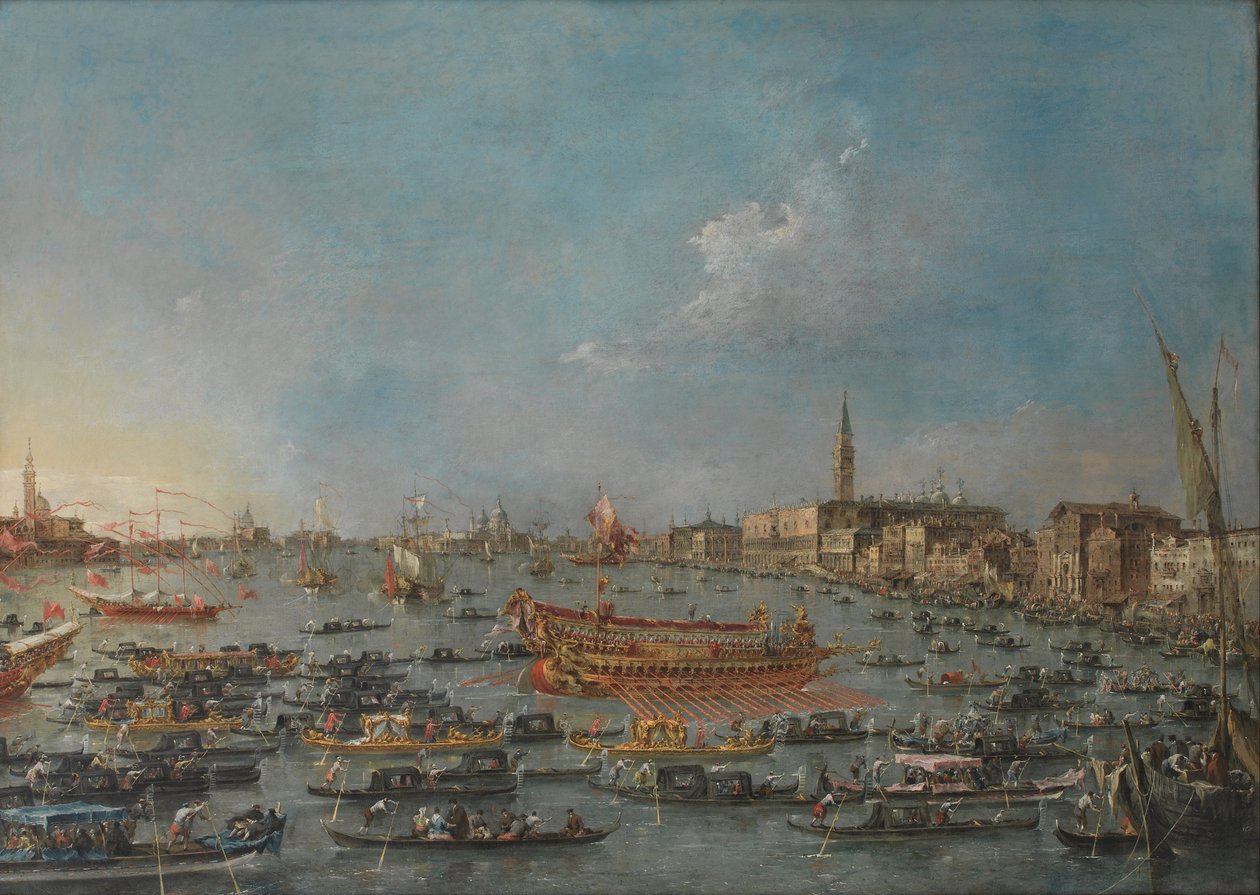 威尼斯布辛托罗节 作者 弗朗切斯科·瓜迪（Francesco Guardi）